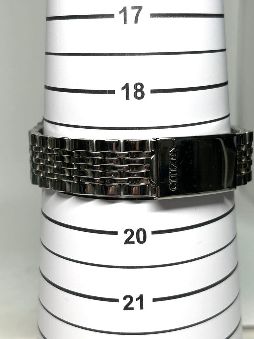 稼働品 CITIZEN クリスタルセブン 21石 自動巻き デイデイト シルバー