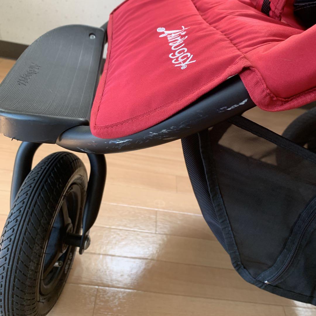 AirBuggy レッドベビーカー 5点式ハーネス