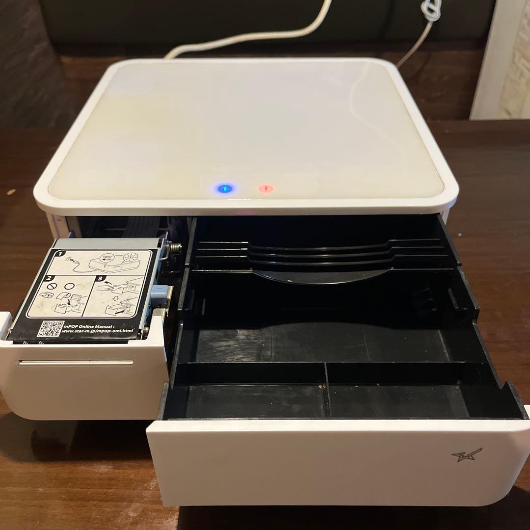 エアレジ／スター精密 mpop キャッシュドロア ホワイト(白)