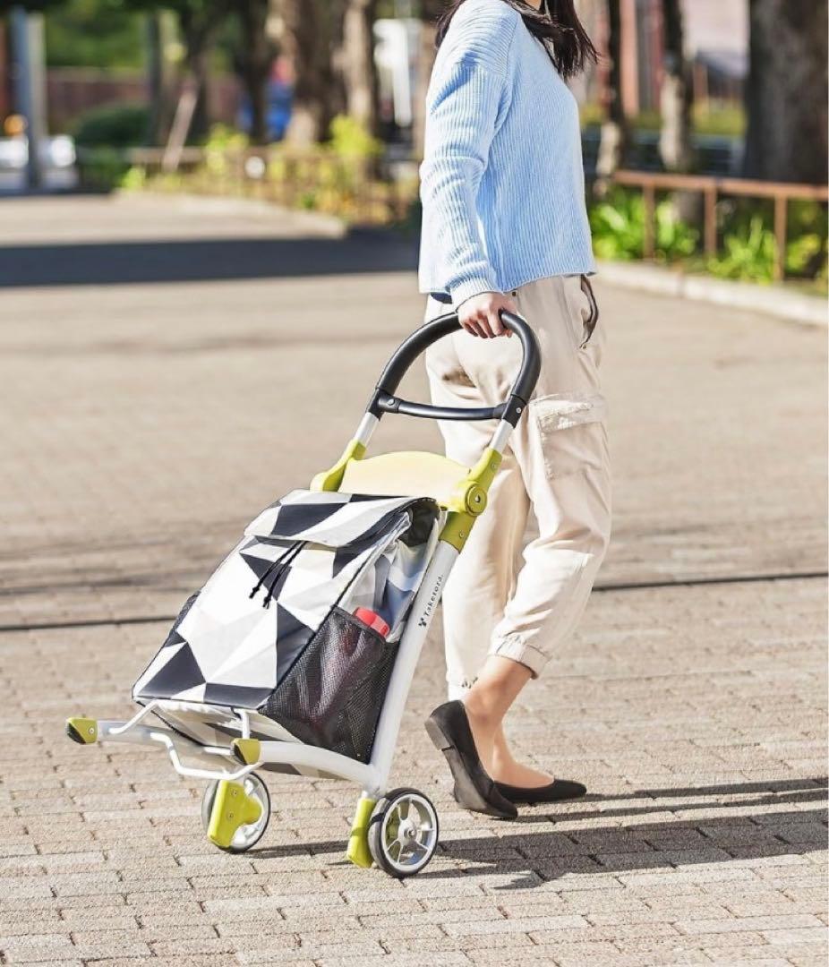 座れるオシャレカート★竹虎スマイルキャリー