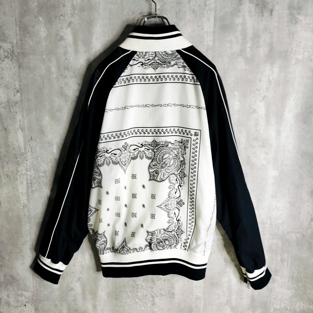 【人気・美品】sacai バンダナ 変則ジップ ボンバージャケット ペイズリー