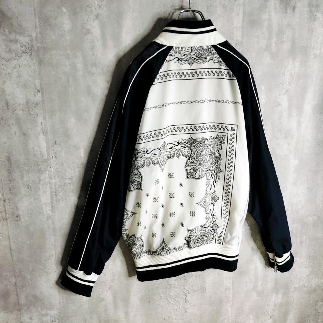 【人気・美品】sacai バンダナ 変則ジップ ボンバージャケット ペイズリー