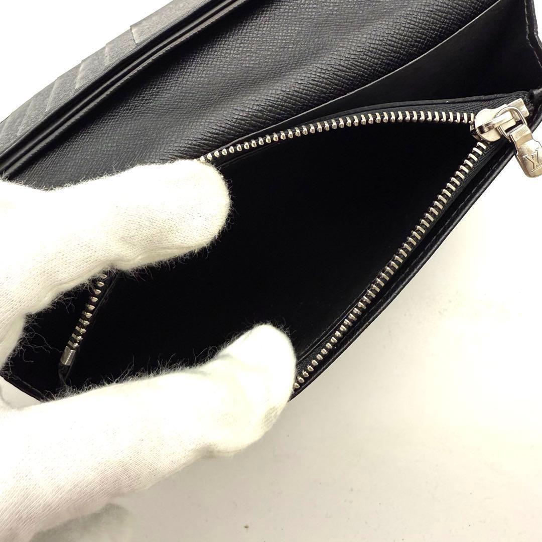 【極上美品】ルイヴィトン タイガ ポルトフォイユ ブラザ ノワール 黒 長財布