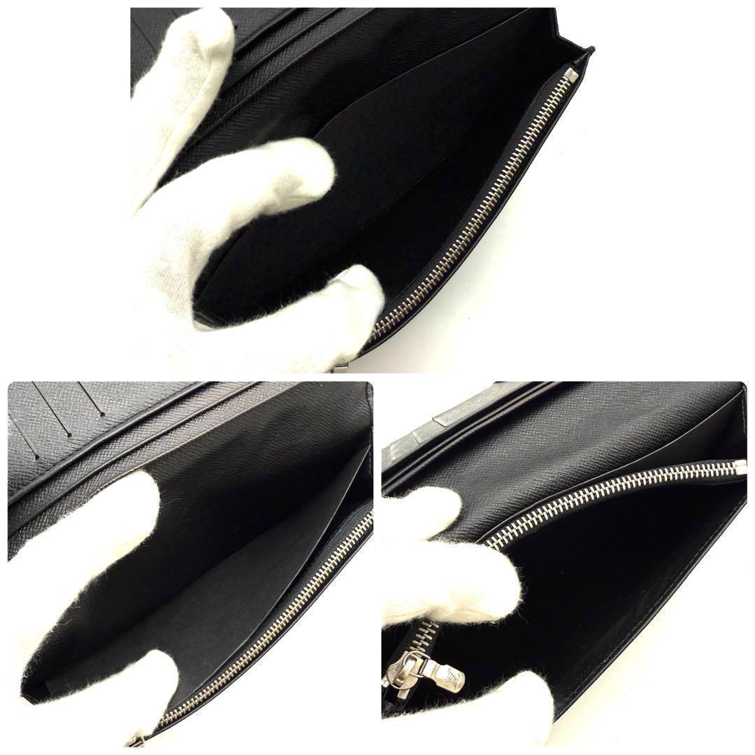 【極上美品】ルイヴィトン タイガ ポルトフォイユ ブラザ ノワール 黒 長財布