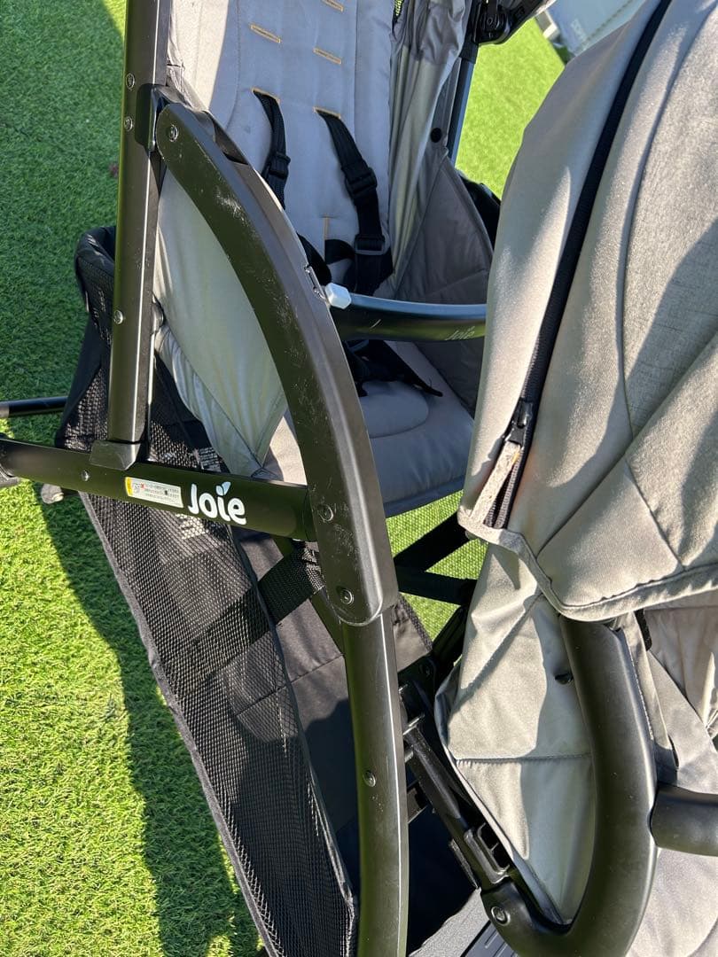 Joie 二人乗りベビーカー　グレー　折りたたみベビーカー