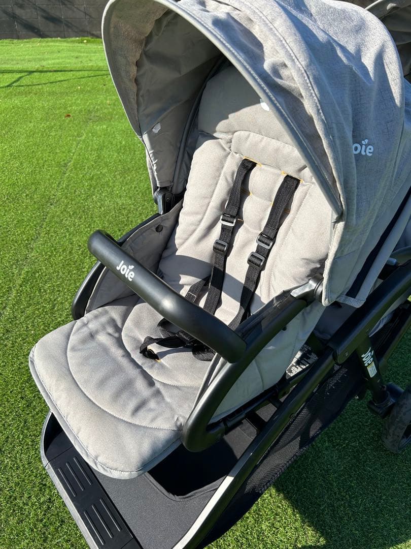 Joie 二人乗りベビーカー　グレー　折りたたみベビーカー
