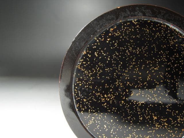 ★　中村宗哲　桐蒔絵　中次　裏千家　十一代　玄々斎の花押がございます★x491