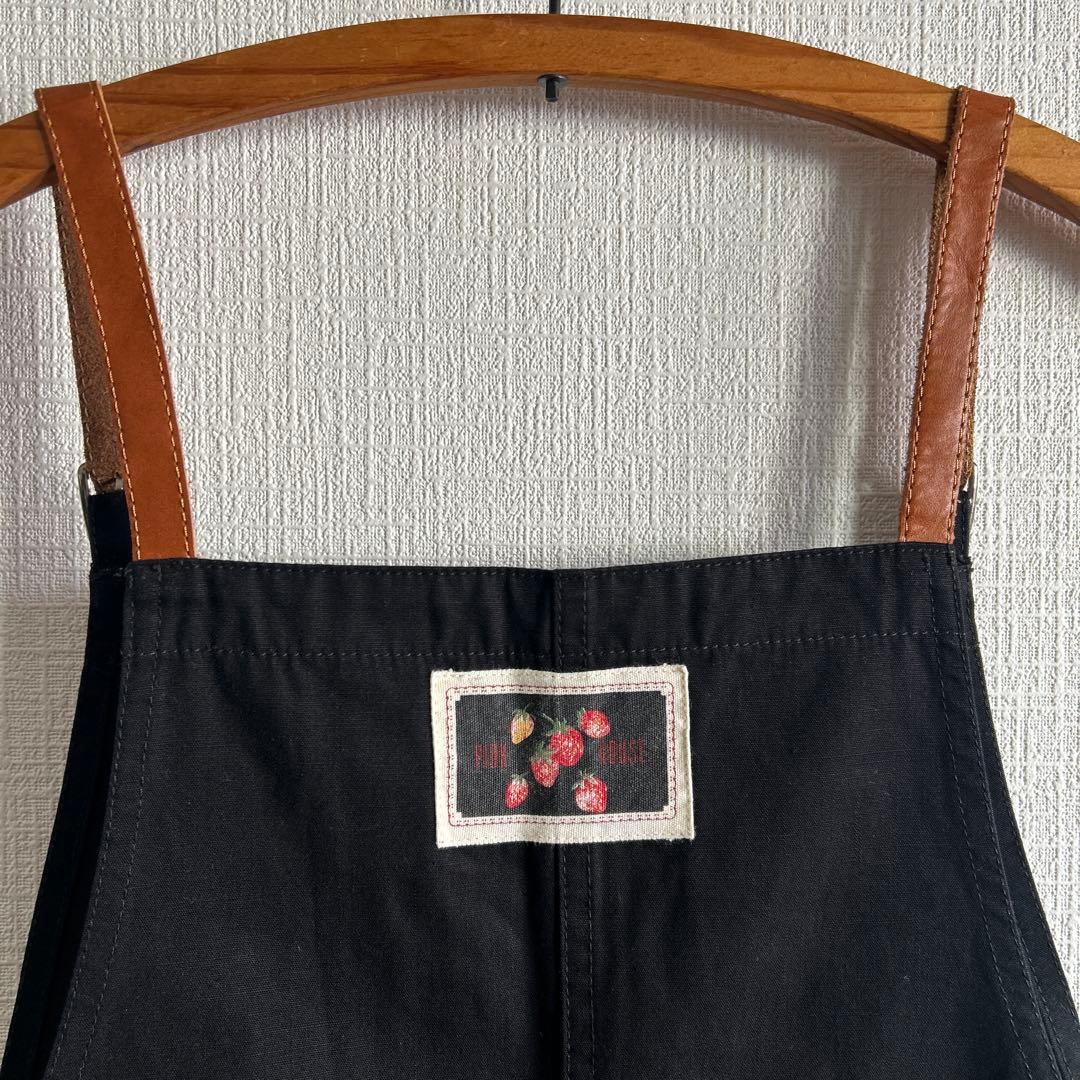 PINK HOUSE サロペット オーバーオール ジャンパースカート いちご 黒