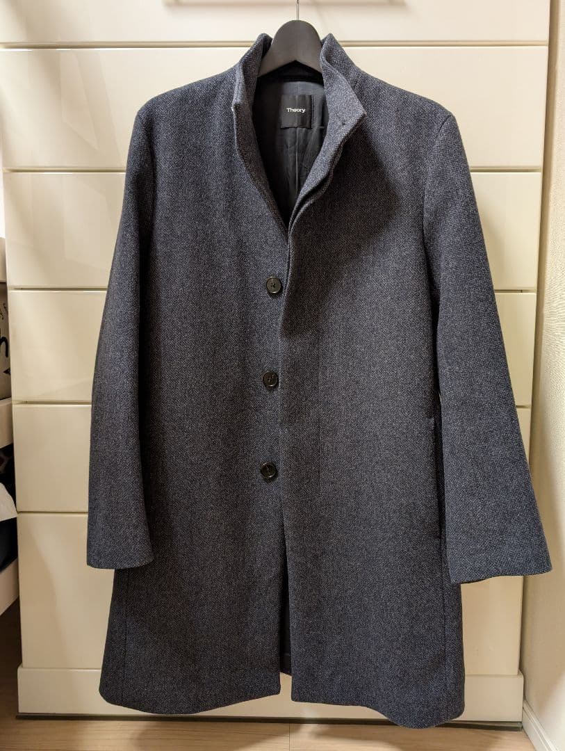 【スー太】Theory ステンカラーコート ネイビーS