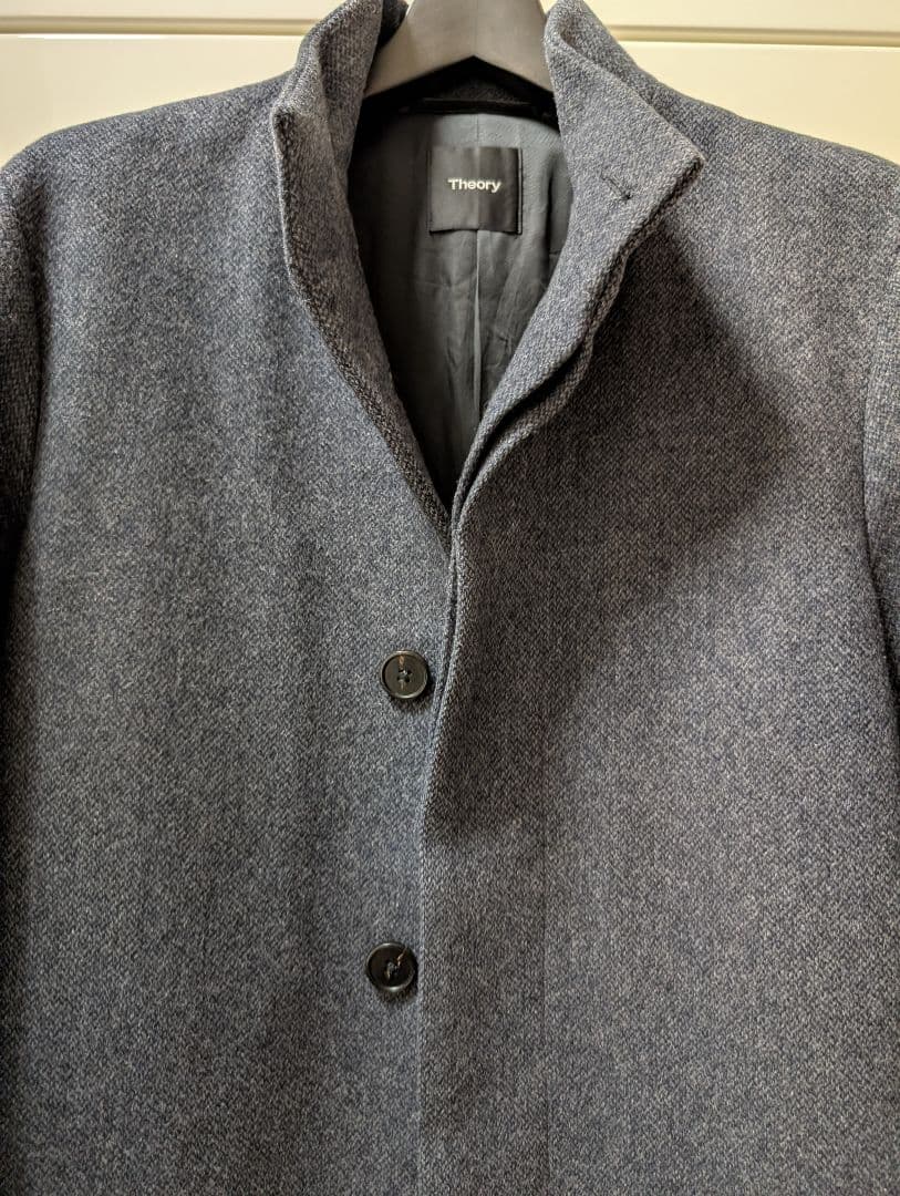【スー太】Theory ステンカラーコート ネイビーS