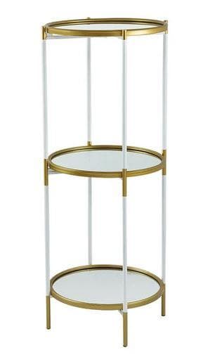 花台 フラワースタンド シェルフ サイドテーブル 円形 モダン AN-80286