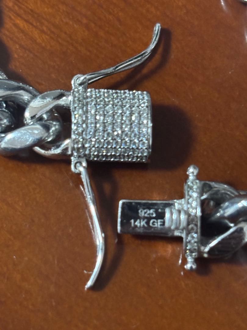 シルバー925 マイアミ ブレスレット14kGF AVALANCHE 喜平