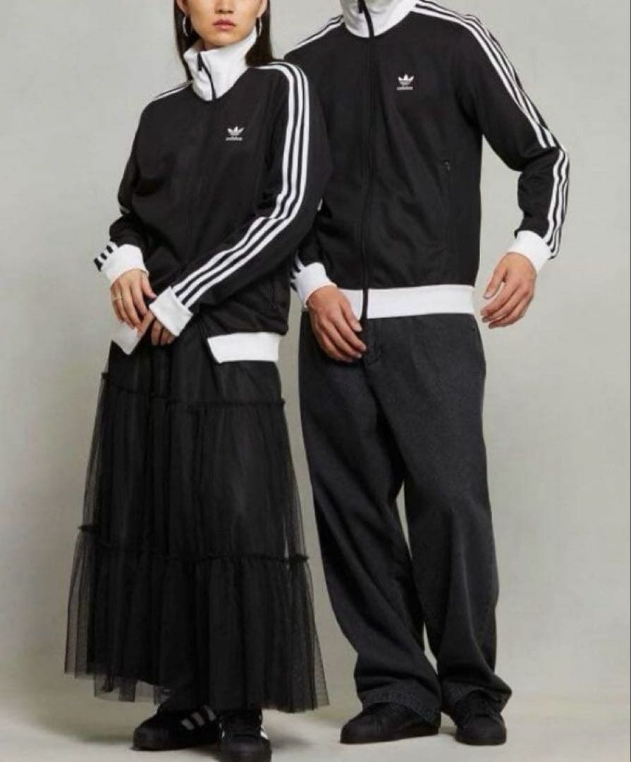 adidas BECKENBAUERブラック ジャージ ハイネック