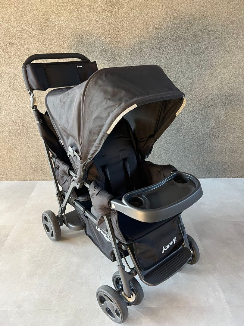 joovy 2人乗りベビーカー【リアシート付き】