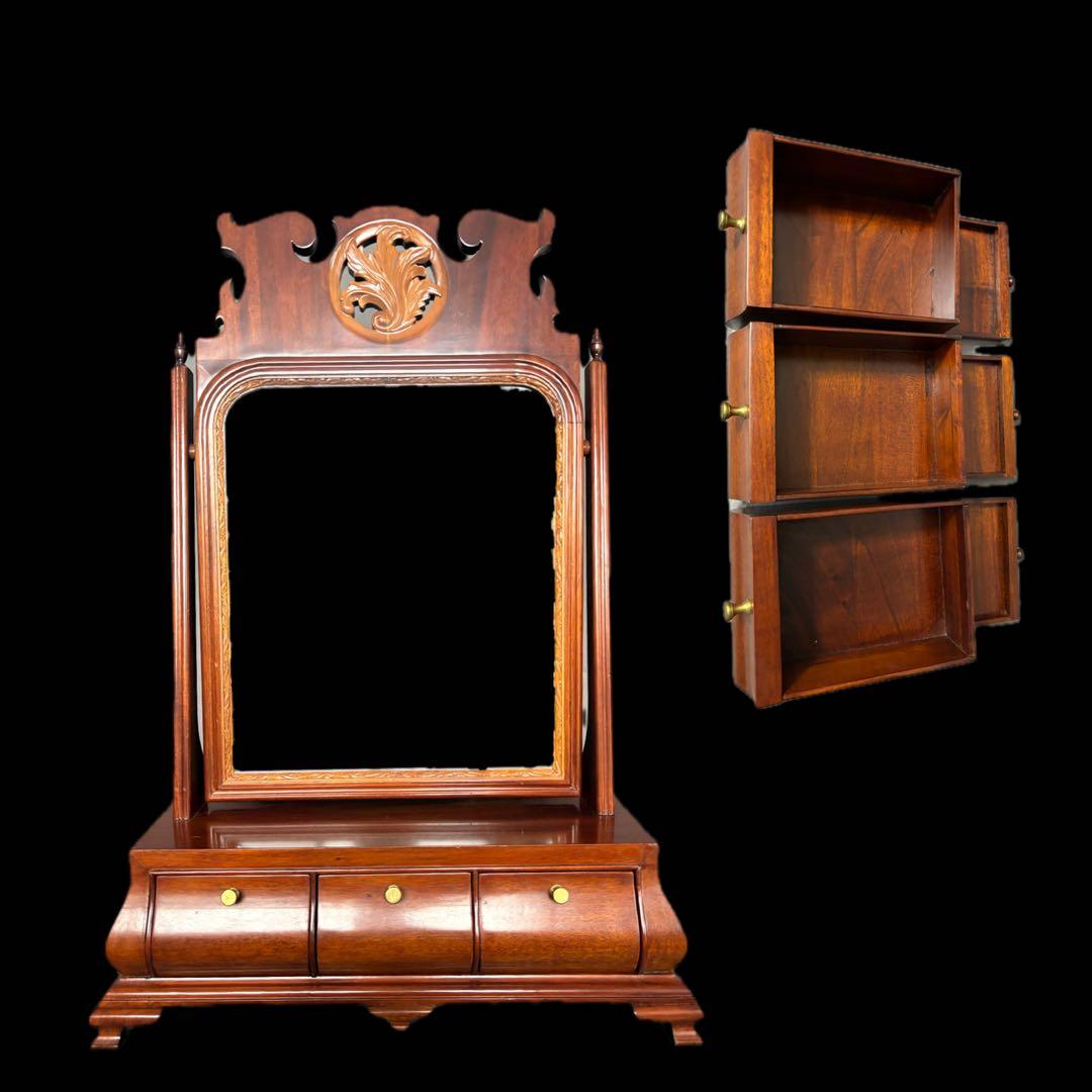 高級ドレッサー 鏡台 隠戸 58cm 11kg