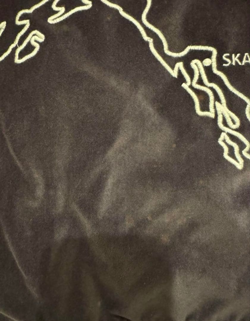 varde77 アラスカジャケット　別珍　スカジャン　スーベニア　ベトジャン濃紫