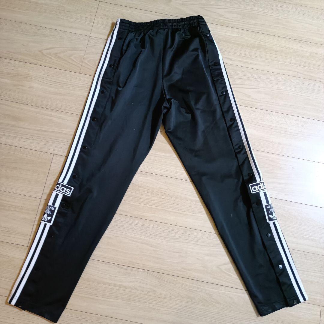 アディダス 黒 クラシックス アディブレイク スナップパンツ ジャージ メンズL