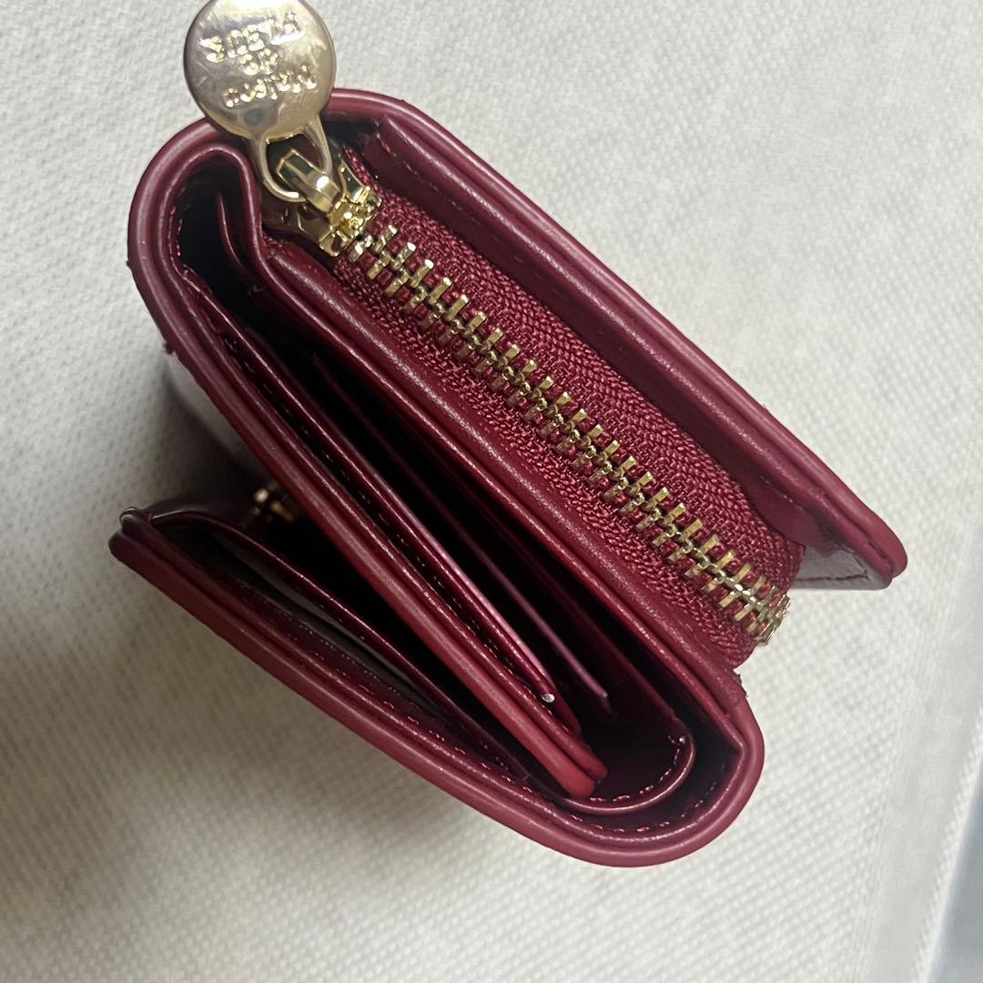 メゾンドフルール　チェリー柄ウォレット　アイボリー