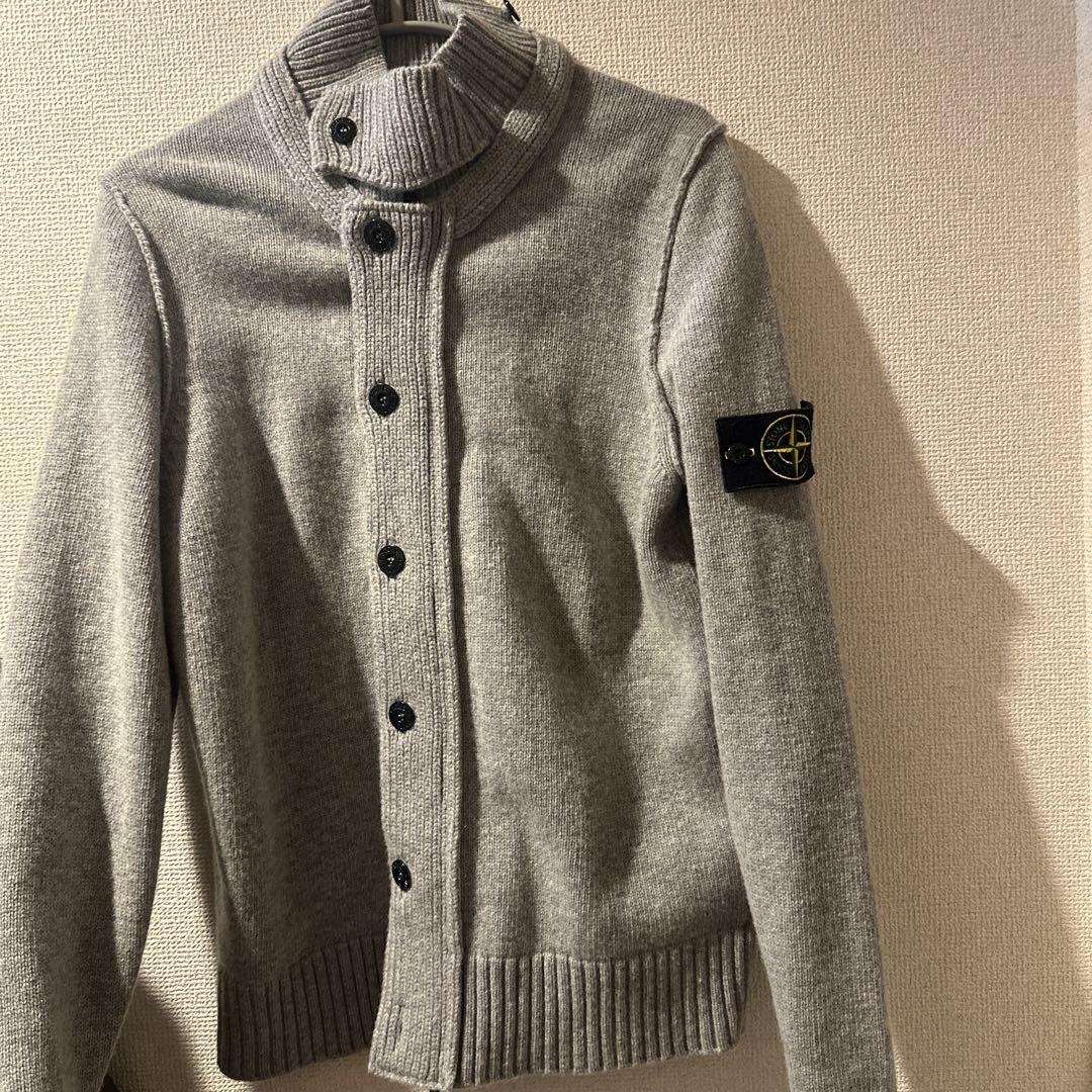 ストーンアイランド グレー カーディガン