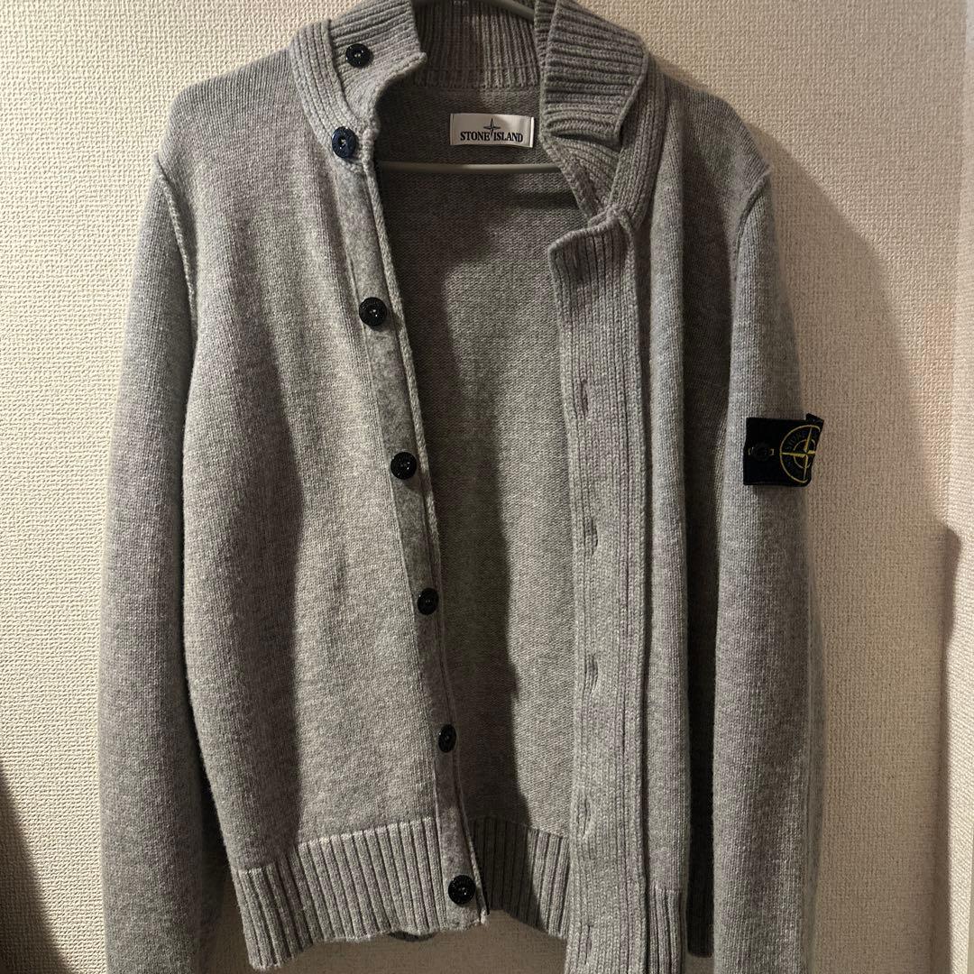 ストーンアイランド グレー カーディガン