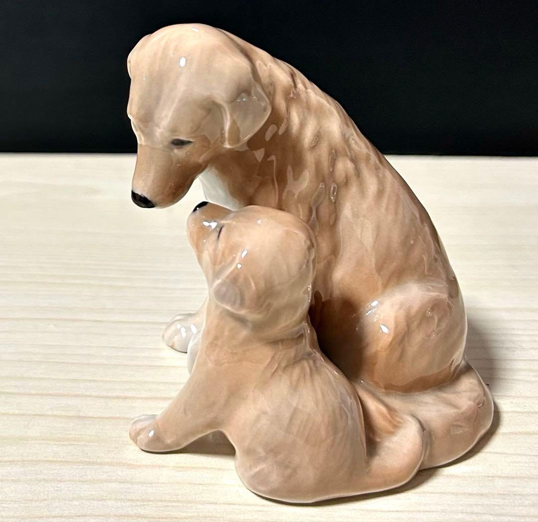 ロイヤルコペンハーゲン　ゴールデンレトリバー親子　フィギュリン　犬　※美品