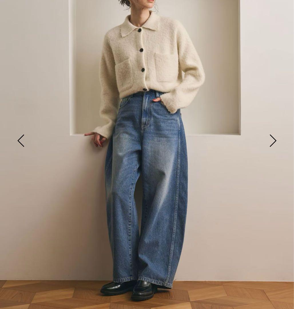 新品未使用　BEAUTY&YOUTH カーブデニム