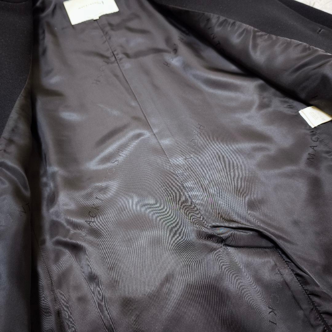 極美品 マッキントッシュ 現行モデル 白タグ チェスターコート 黒 34 英国製