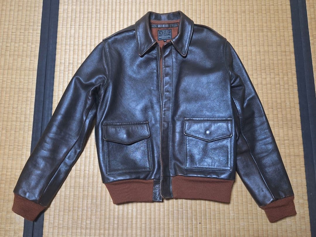 S*r様 AERO LEATHER エアロレザー A-2 フライトジャケット 3