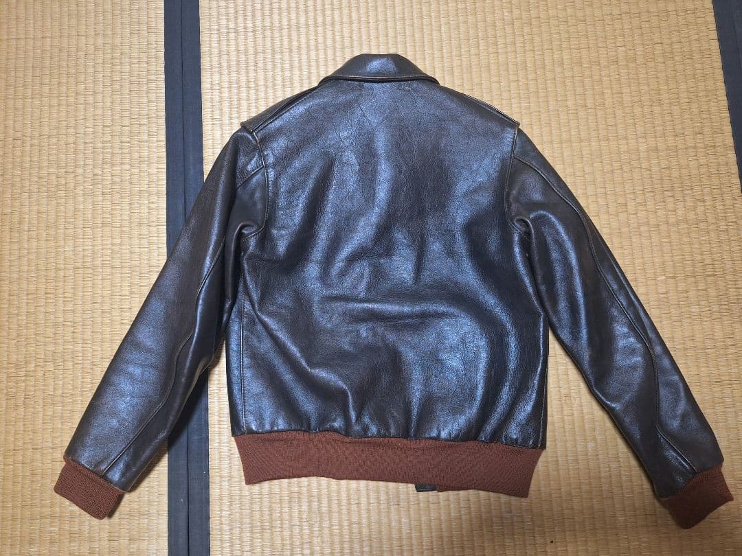 S*r様 AERO LEATHER エアロレザー A-2 フライトジャケット 3