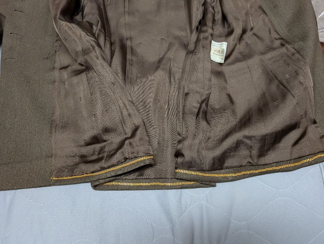 CHANEL ダブルブレストジャケット 38 ブラウン