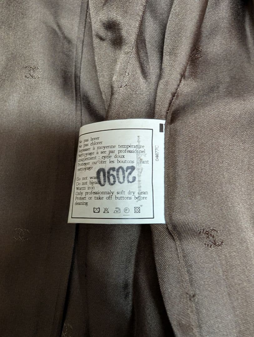 CHANEL ダブルブレストジャケット 38 ブラウン