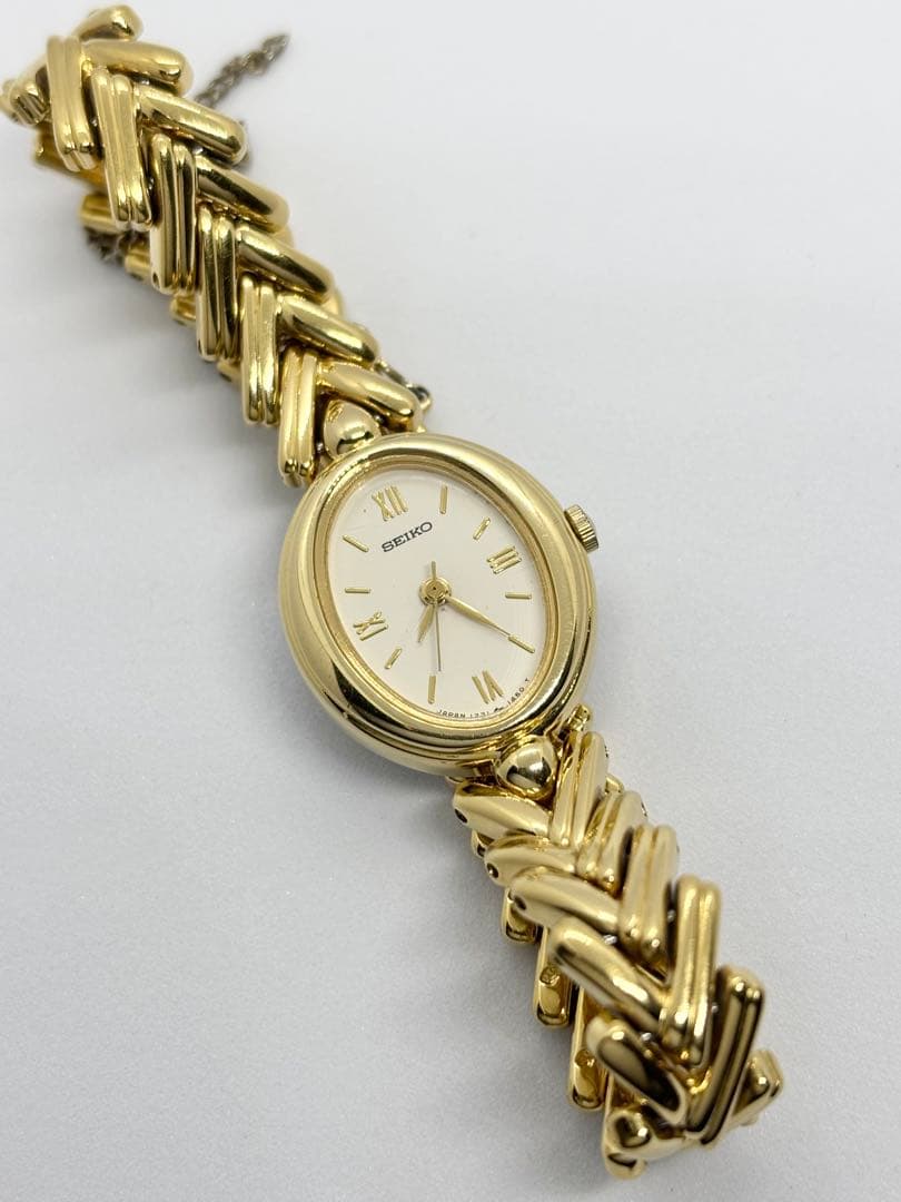 稼働品 SEIKO 1221-5930 オーバル レディース