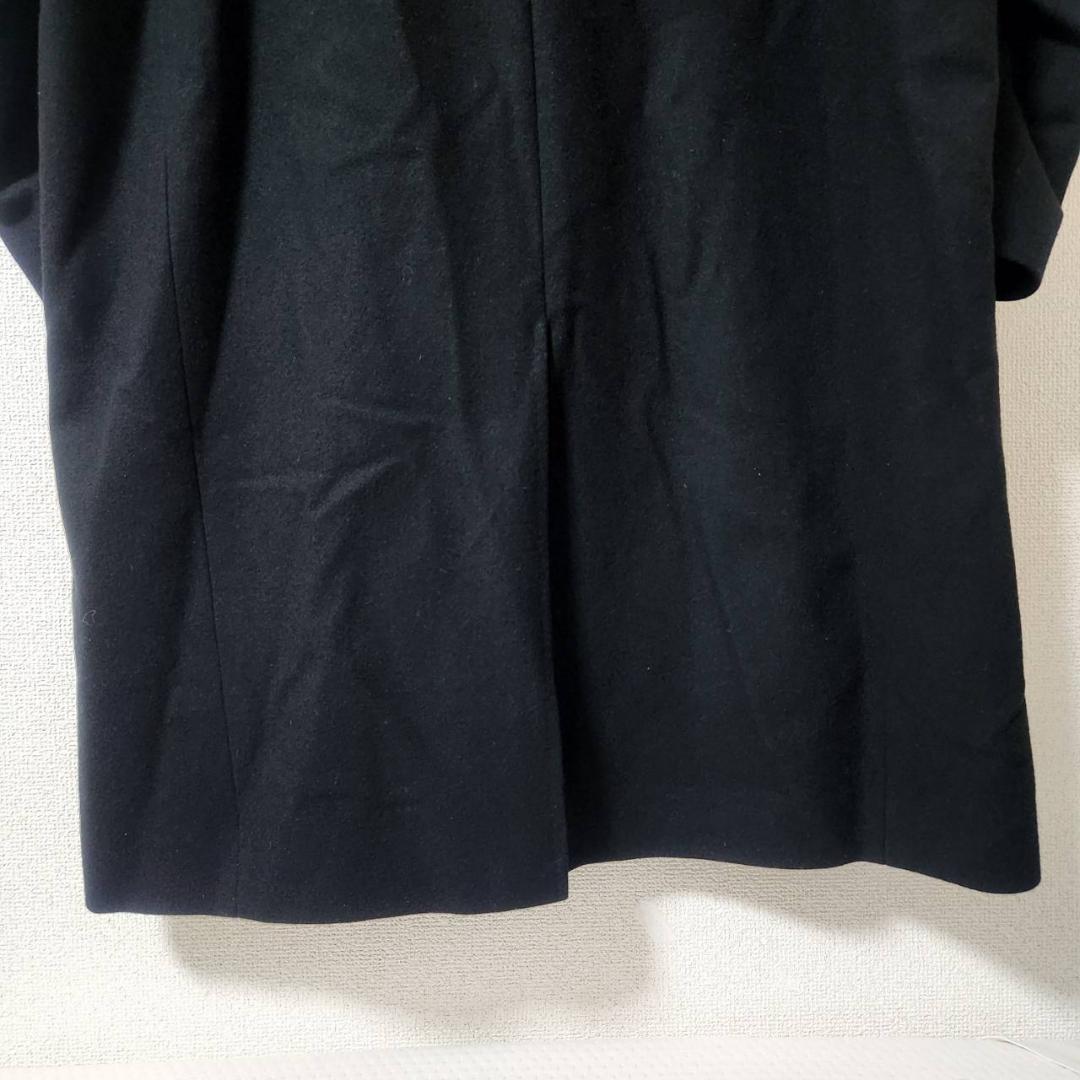 ラッドミュージシャン ロングコート チェスター S ウール ナイロン混 ブラック