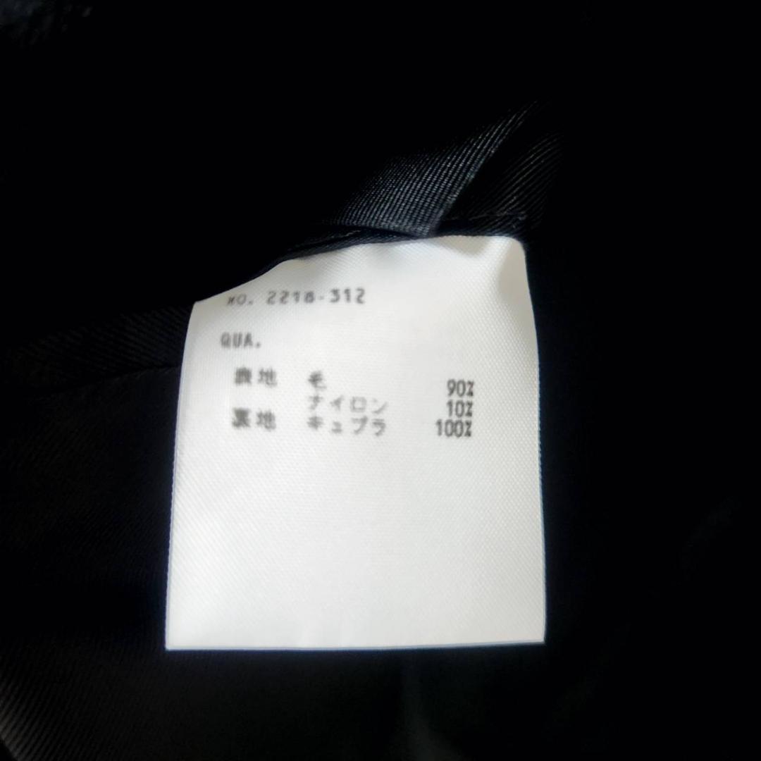 ラッドミュージシャン ロングコート チェスター S ウール ナイロン混 ブラック