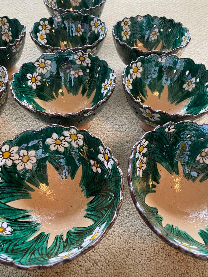 乾山写　水仙向付15客　清水焼 チロンマ