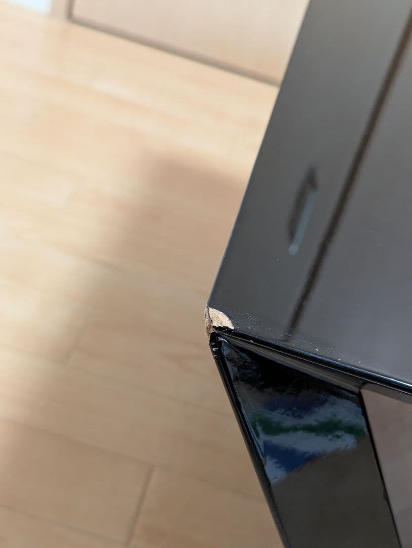 ローテーブル グロス加工 お洒落（傷あり）