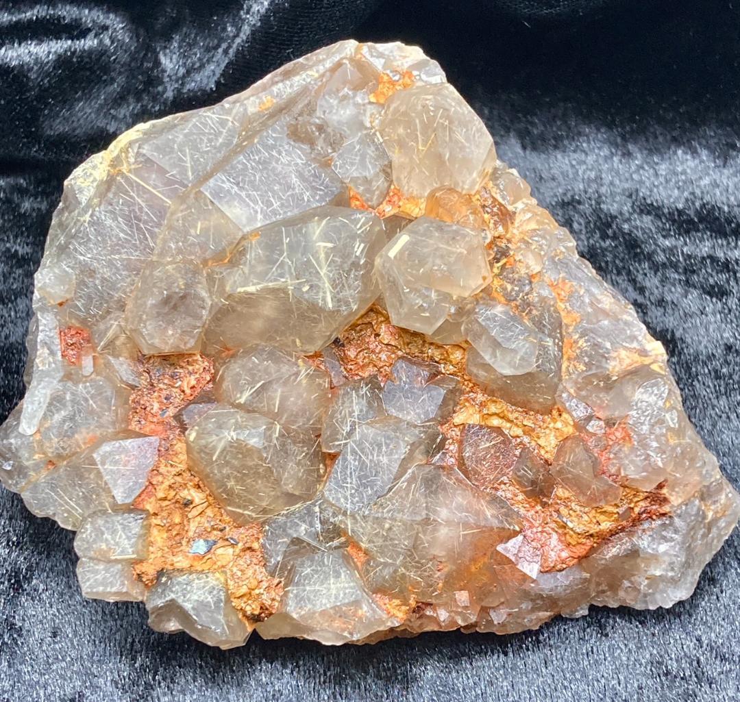 ゴールドルチル スモーキーゴールドルチルクォーツ 原石 クラスター 天然石