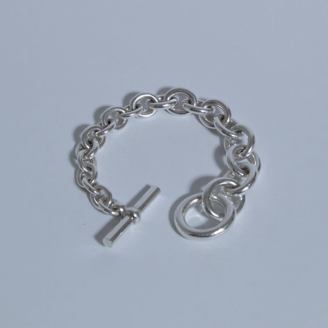 シルバー950 ブレスレット クレッシェンド式 トグル　チェーン