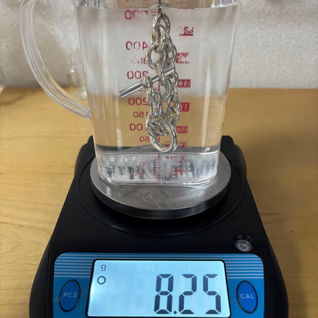 シルバー950 ブレスレット クレッシェンド式 トグル　チェーン