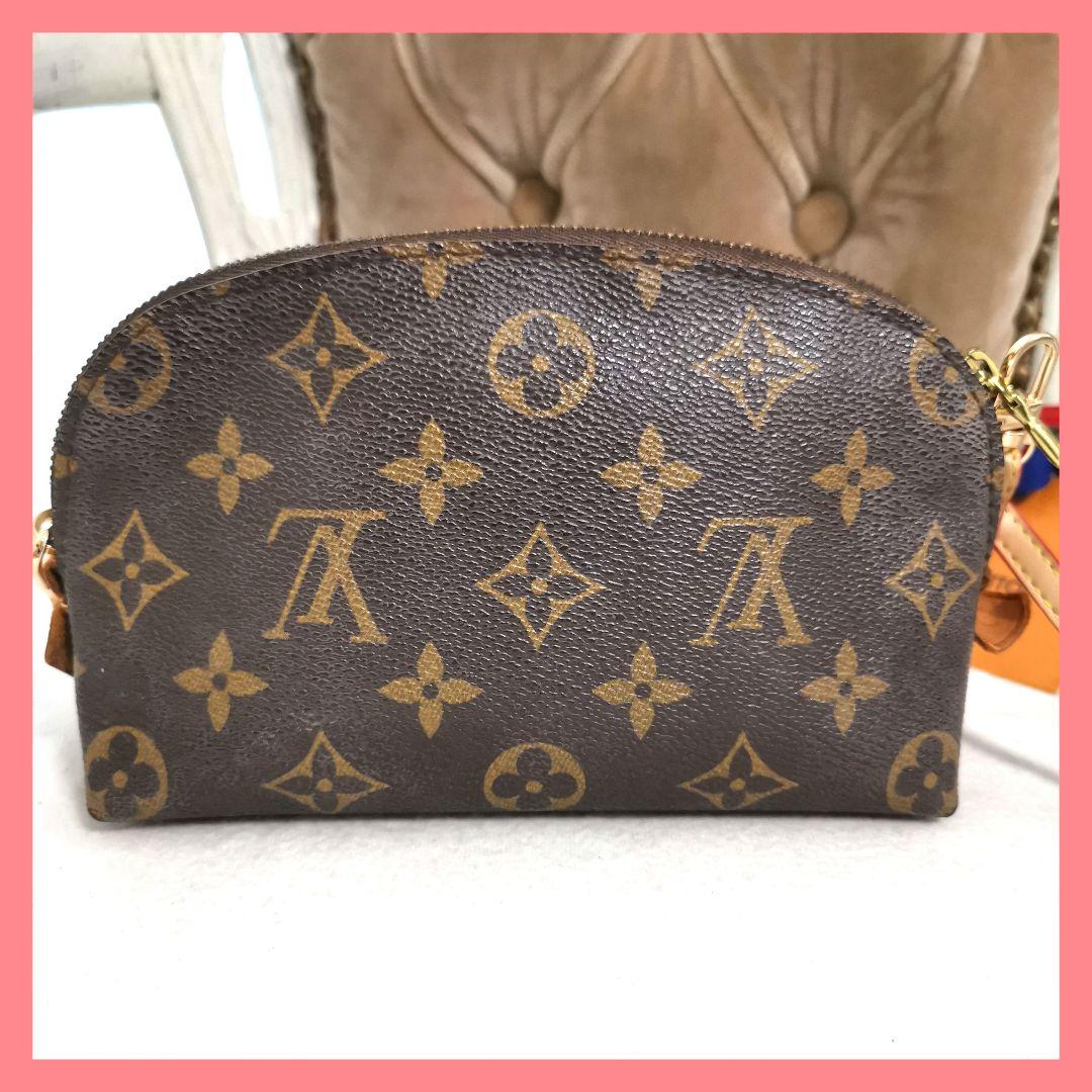 【レア品】ルイヴィトン モノグラム柄ポーチ コスメティック新品ショルダー鑑定済!