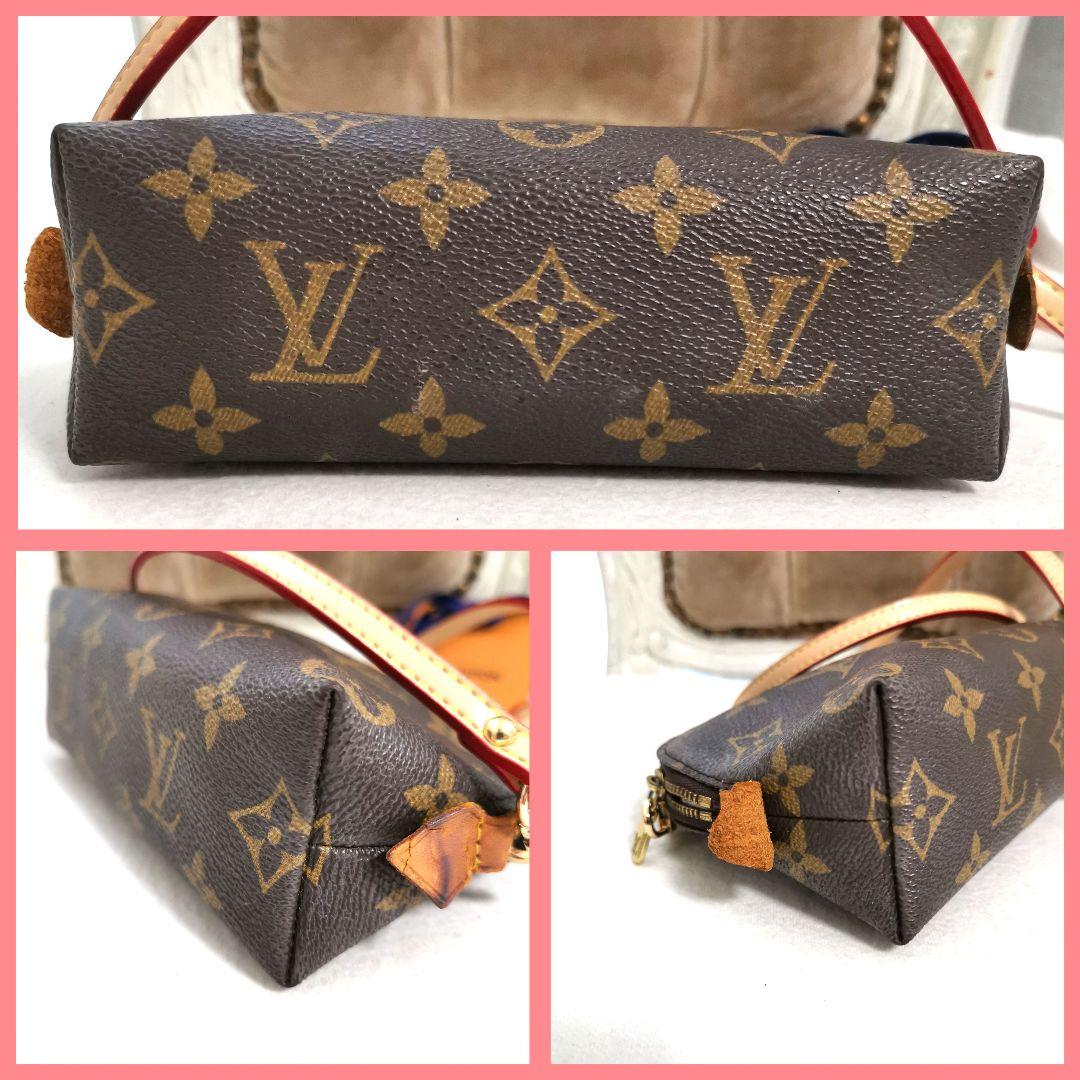 【レア品】ルイヴィトン モノグラム柄ポーチ コスメティック新品ショルダー鑑定済!