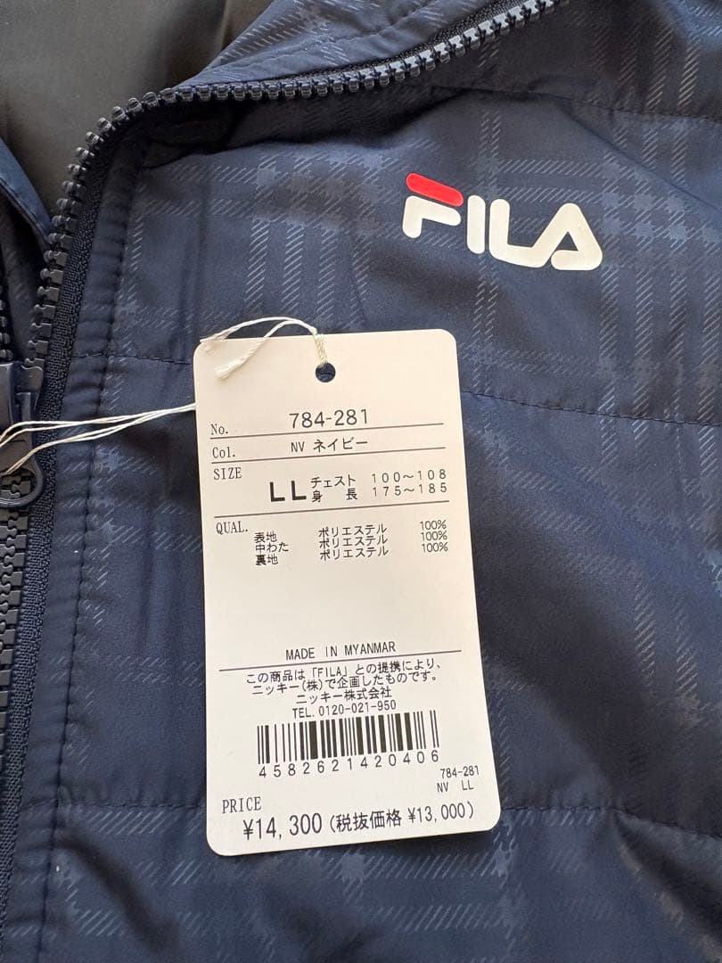 値下げしました　FILA ゴルフウェアセット( L L) 新品ダグ付