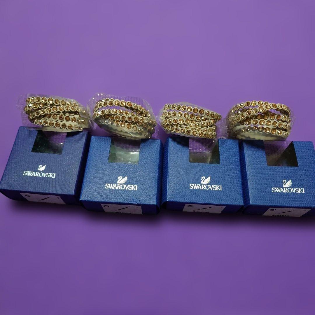 Swarovski ゴールド スエード ブレスレット4点おまとめ品