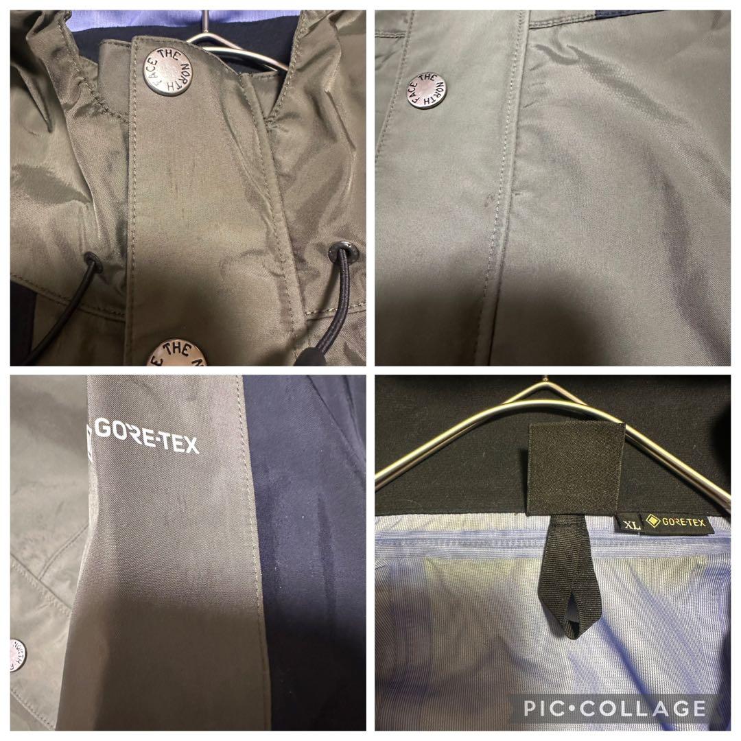 ノースフェイス　マウンテンレインテックスジャケット　ゴアテックス　カーキー　XL