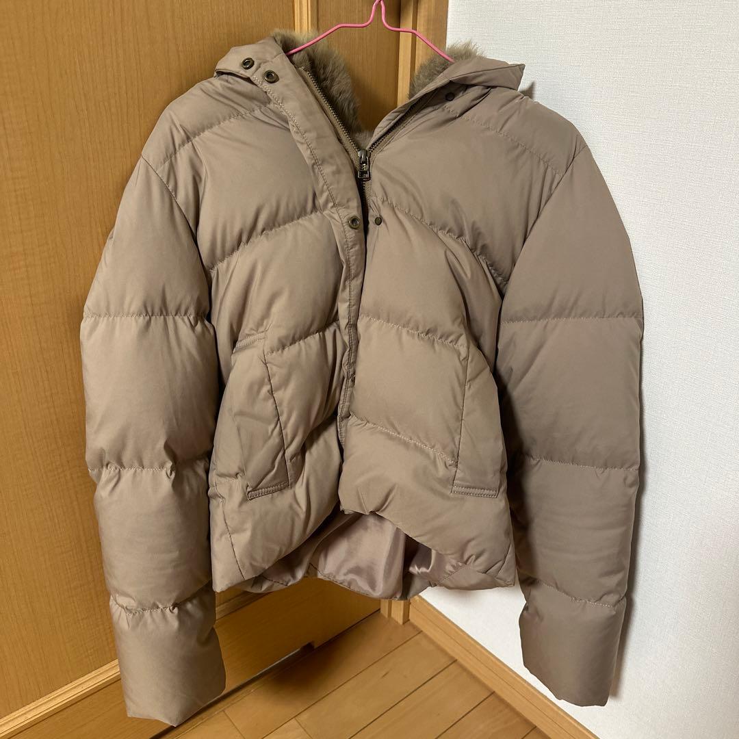 極美品　URBAN RESEARCH　ラビットフードストレッチショートダウン