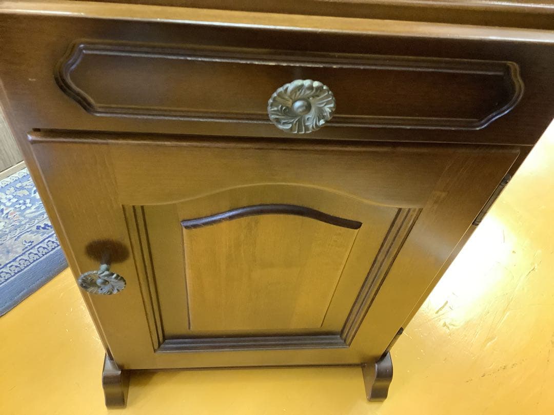 カリモク　コロニアル電話台/FAX台　アンティーク家具