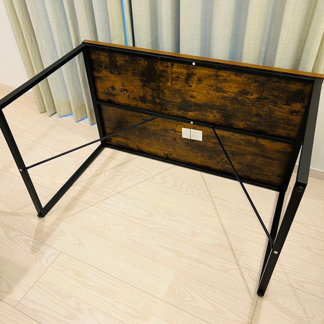 【美品】ニトリ ダイニングテーブル 幅120cm ステイン MBR アジアン系