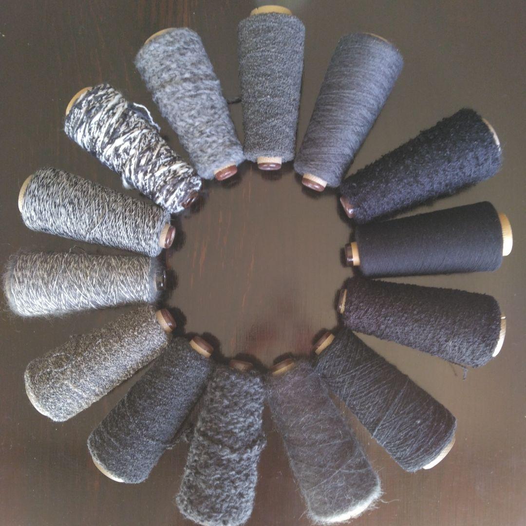 値下げ9000円→8000円　さおり　さをり織り　糸　ウール14本　ウール用洗剤