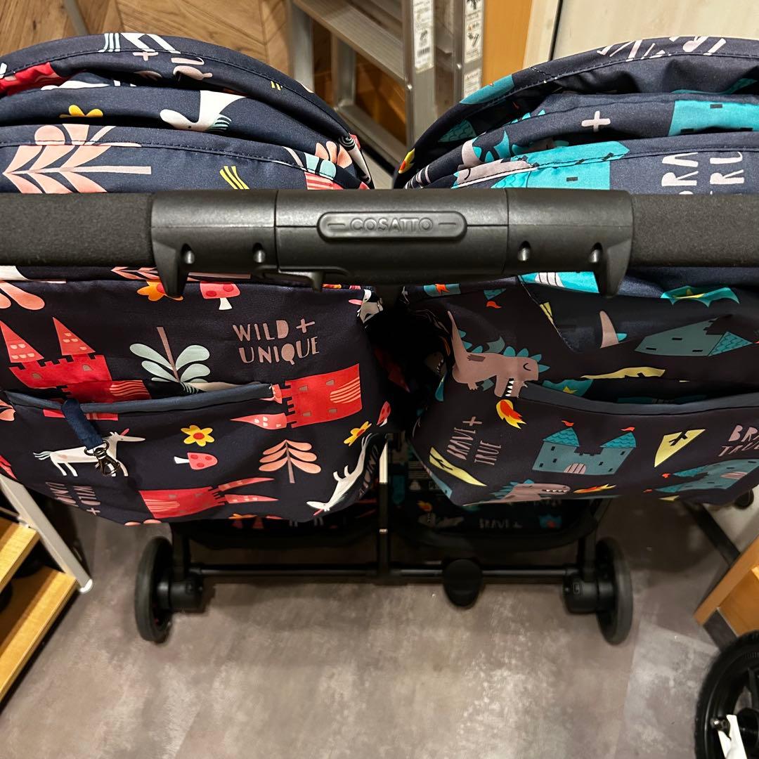 直接引き取り可　コサット　Woosh Double ベビーカー　双子用ベビーカー