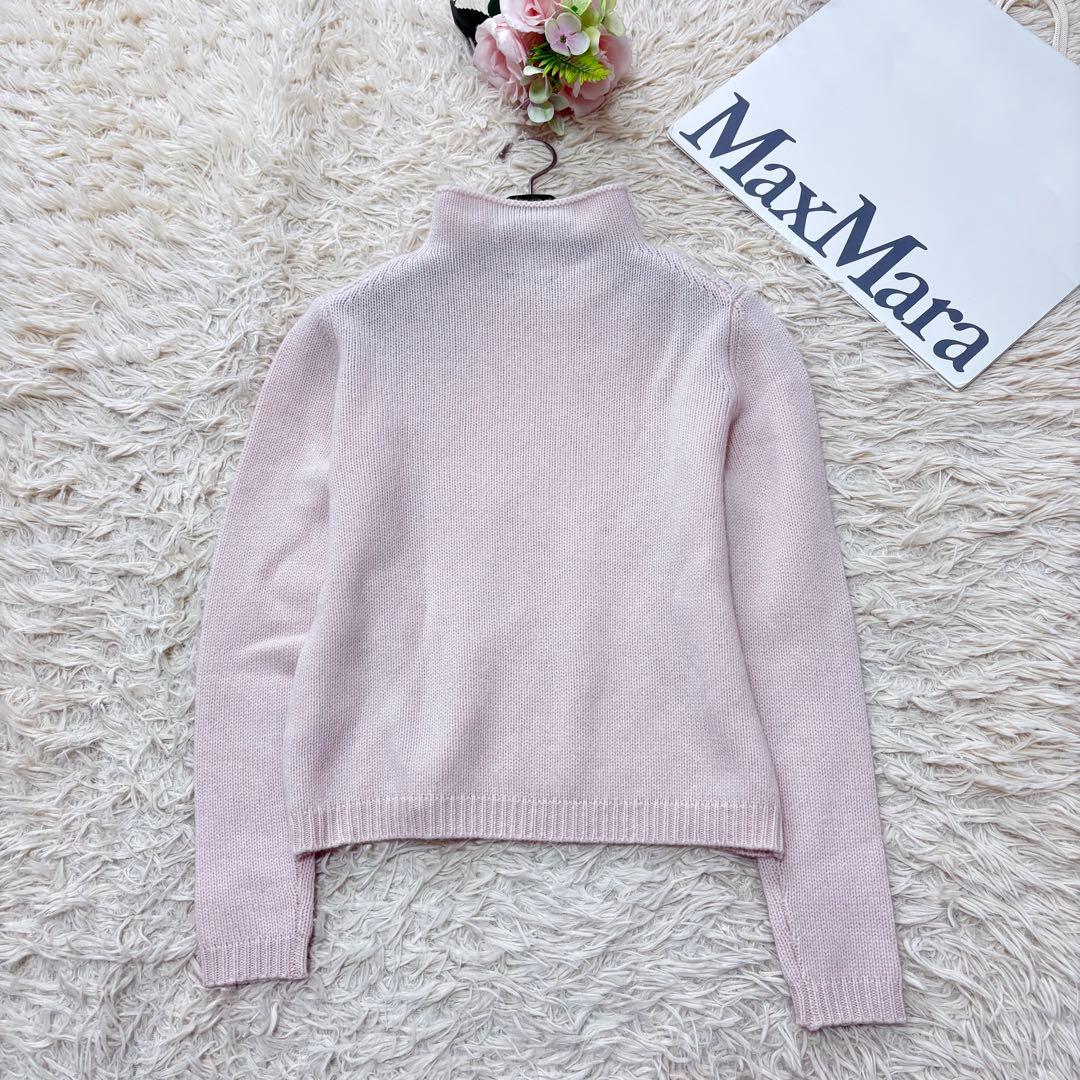 美品✨Max&Co 高級ピュアカシミヤ100%透かし編みニットセーター　ピンクS